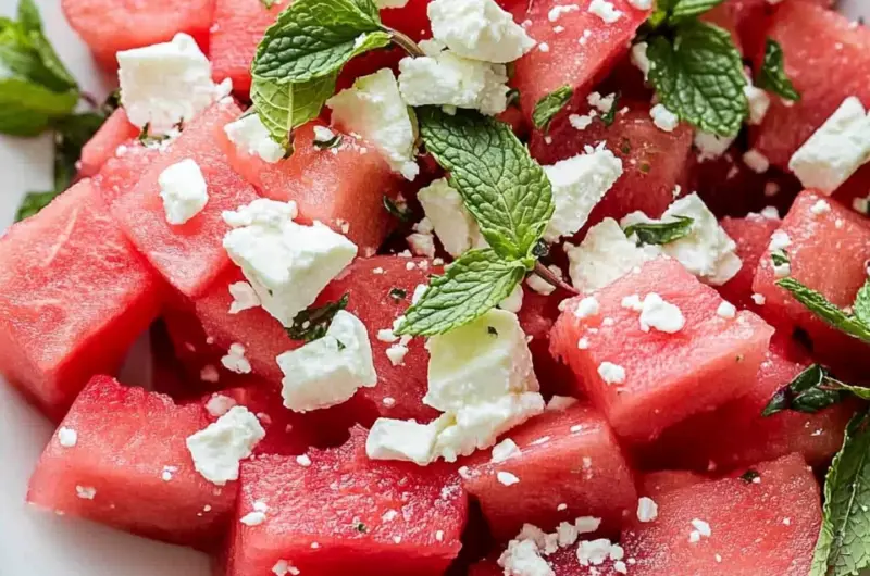 Watermelon Feta Salad with Mint