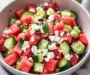 Watermelon Salad with Cucumber and Feta