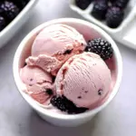 White Chocolate Blackberry Ice Cream