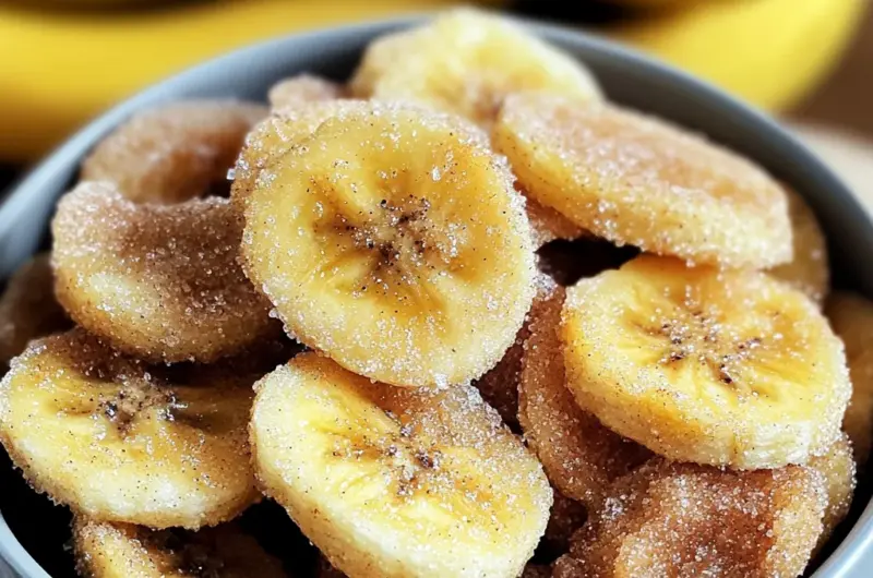 Air Fryer Cinnamon Banana Chips
