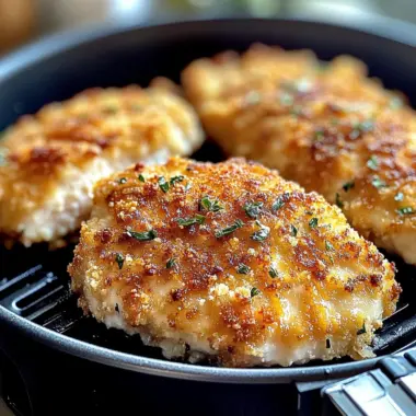 Air Fryer Parmesan Crusted Chicken