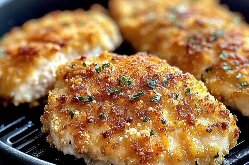 Air Fryer Parmesan Crusted Chicken