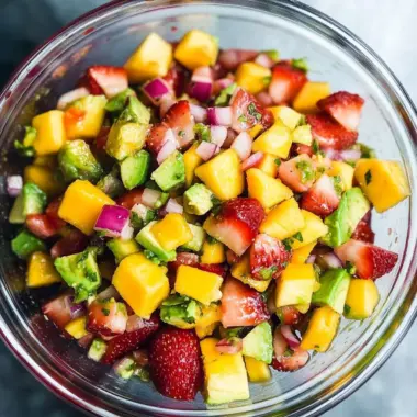 Avocado Strawberry Mango Salsa