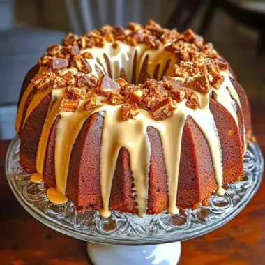 Butterfinger Bundt Cake