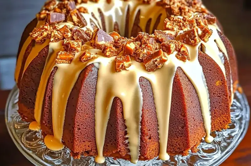 Butterfinger Bundt Cake