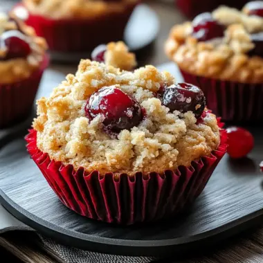 Cherry Cobbler Muffins