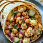 Chili Lime Chickpea Cauliflower Wrap Recipe