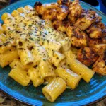 Creamy Cajun Chicken Rigatoni with Garlic Butter Sauce