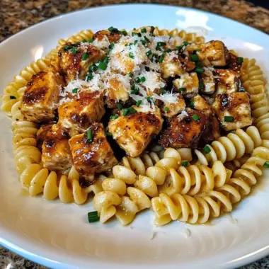 Creamy Parmesan Rotini with Garlic Butter Chicken