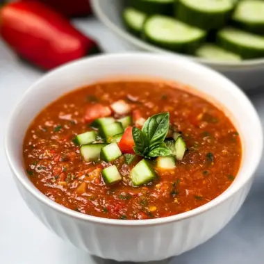 Easy Gazpacho Recipe (Vegan)