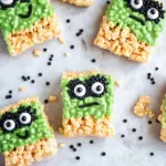 Frankenstein Halloween Rice Krispie Treats