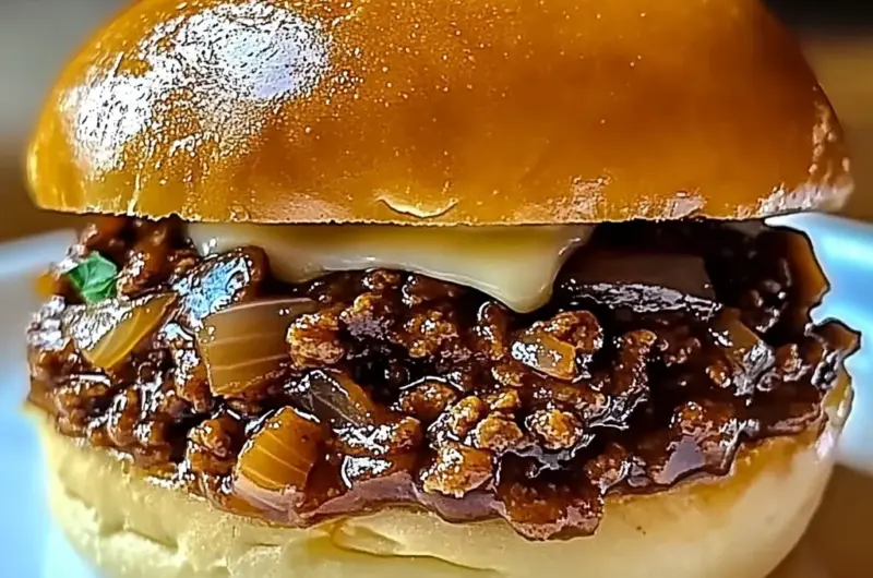 French Onion Beef Sloppy Joes