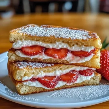 Fried Strawberry Cheesecake Sandwiches