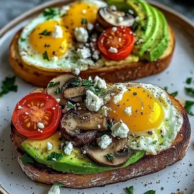Gourmet Breakfast Toast Duo