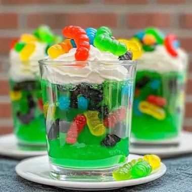 Gummy Worm Jello Cups Recipe
