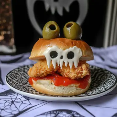 Halloween Chicken Parm Sliders