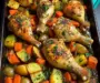 Herb Roasted Chicken Drumsticks with Veggies