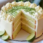 Key Lime Cake with Key Lime Cream Cheese Frosting