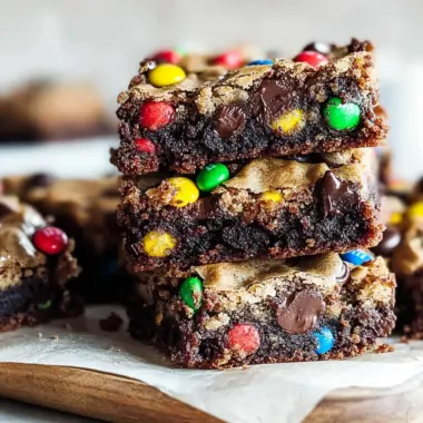 Monster Cookie Fudgy Brownies