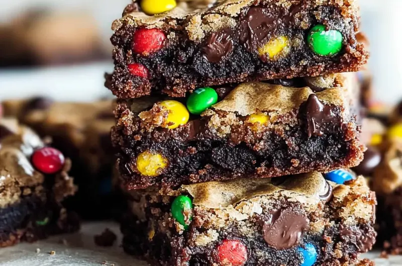 Monster Cookie Fudgy Brownies