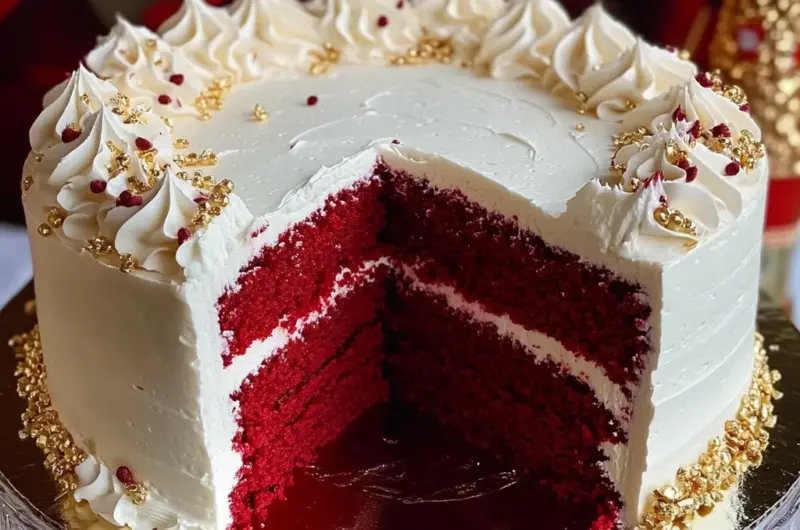 Red Velvet Cake with Cream Cheese Buttercream