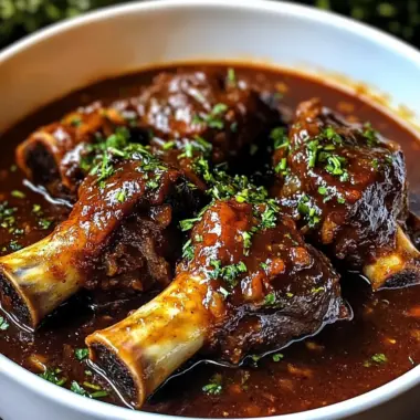 Red Wine Braised Lamb Shanks
