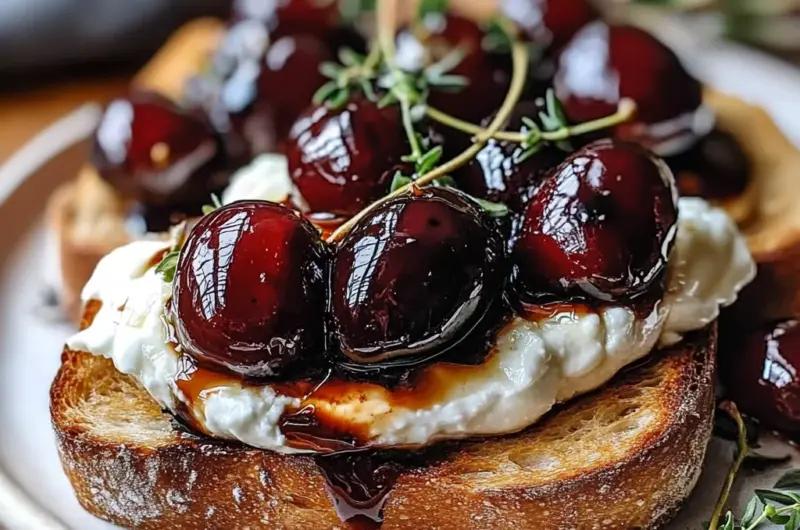 Roasted Cherry & Burrata Dream Toast