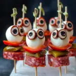 Skewered Salami Eyeballs