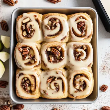 Soft-Baked Apple Cinnamon Rolls