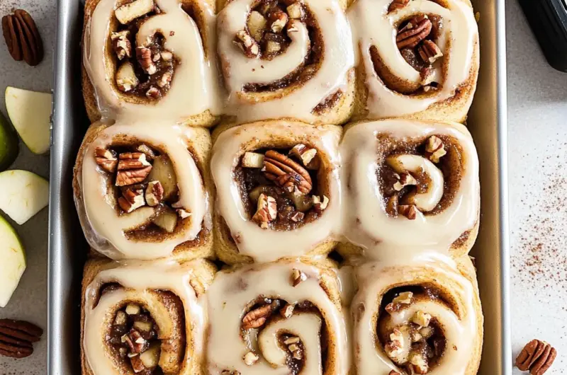 Soft-Baked Apple Cinnamon Rolls