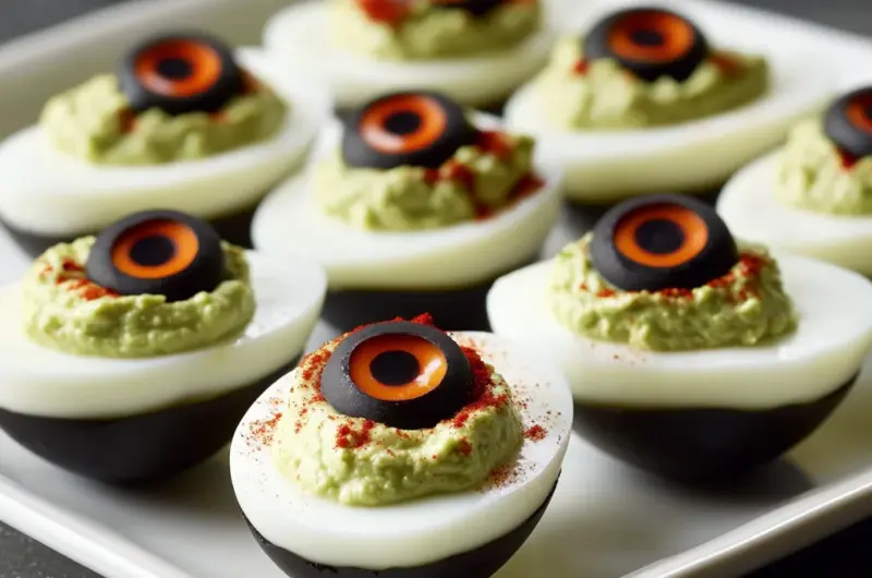 Spooky Deviled Eyeballs