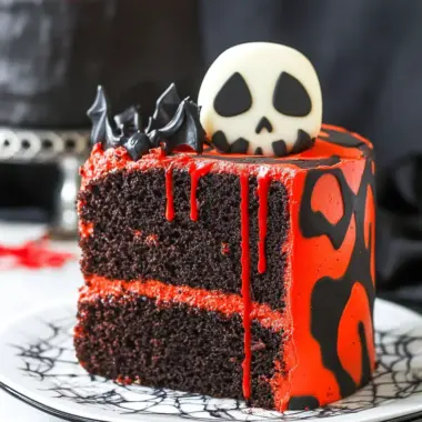 Spooky Halloween Marble Cake