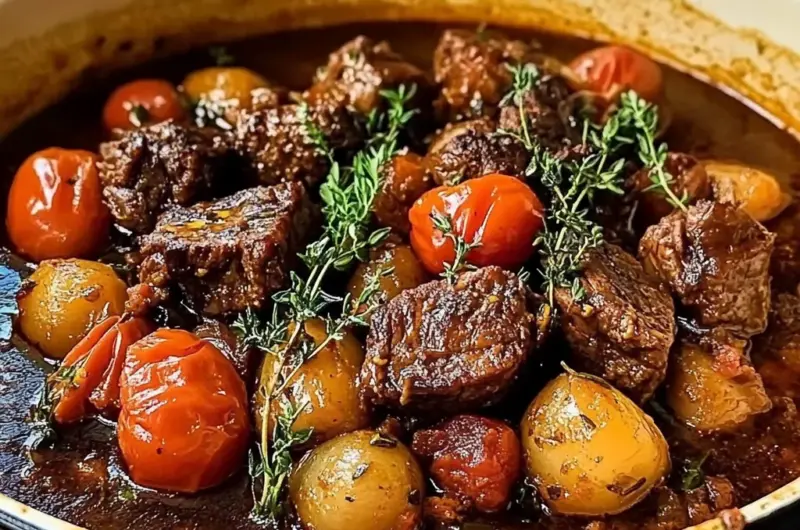 Tuscan Beef Casserole Recipe
