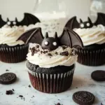 Vegan Oreo Bat Cupcakes