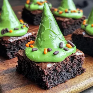 Wicked Witch Hat Brownies