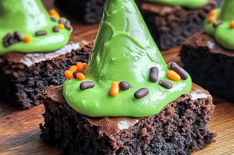 Wicked Witch Hat Brownies