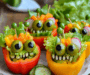 Monster Bell Pepper Salad Cups