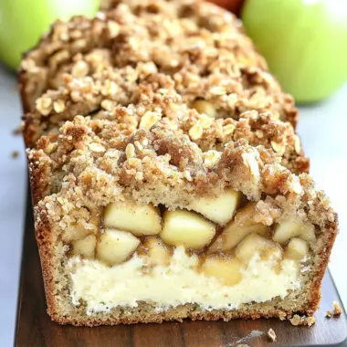 Apple Crisp Cheesecake Bread
