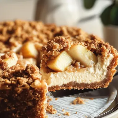 Apple Crumble Cheesecake