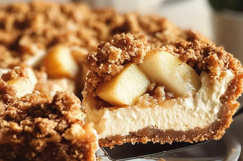 Apple Crumble Cheesecake