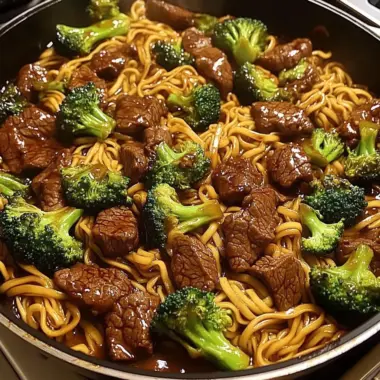 Beef, Broccoli & Noodle Stir-Fry
