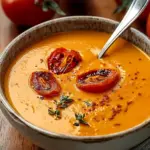 Best Creamy Roasted Garlic Tomato Soup - Alrightwithme