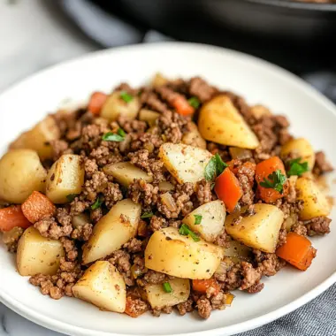 Best Ground Lamb with Potatoes Recipe