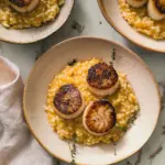 Brown Butter Scallops with Butternut Squash Risotto
