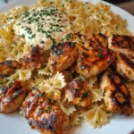 Cheesy Garlic Cajun Chicken Bowtie Pasta
