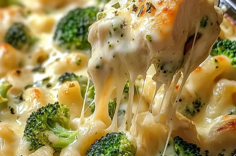 Chicken and Broccoli Alfredo Bake