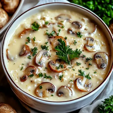Cottage Cheese Mushroom Soup