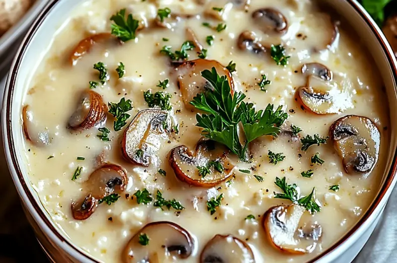 Cottage Cheese Mushroom Soup