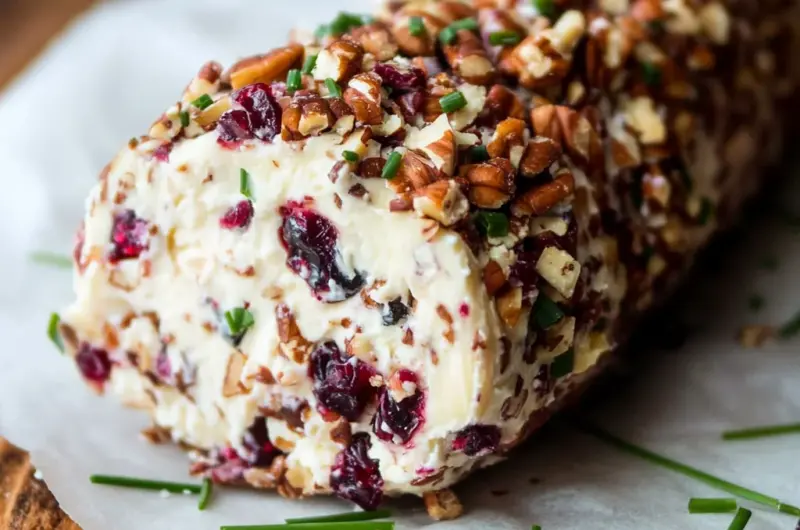 Cranberry Pecan Cheese Log