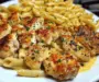 Creamy Garlic Butter Chicken with Cheesy Penne and Parmesan Sauce